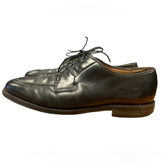 Johnston & Murphy Black Leather Lace Up Oxfords  Shoes Size 11 - Picture 5 of 11